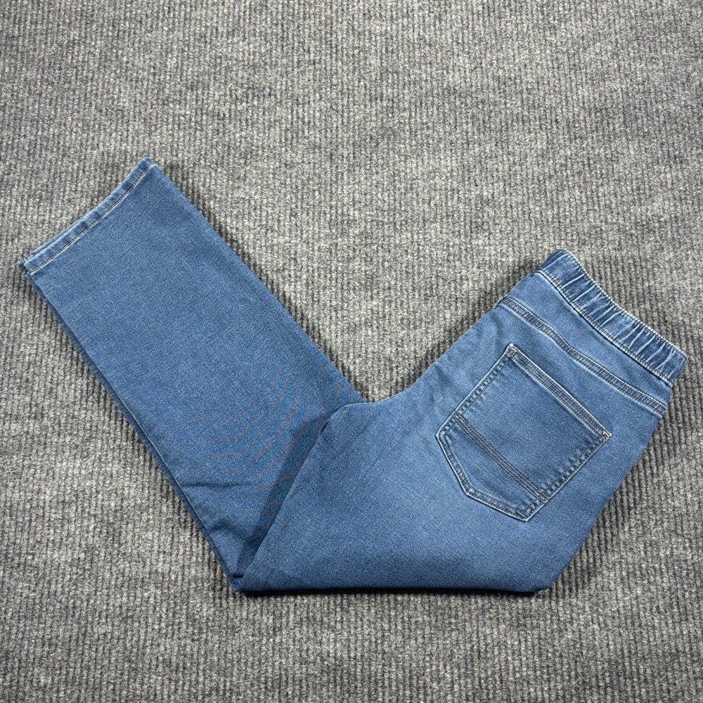 Cat & Jack Athletic Flex Jeans Boys 16 Blue Pull-On Denim Comfort Stretch